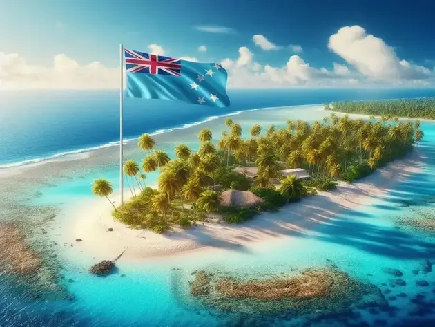 Ilustração do pais Tuvalu.