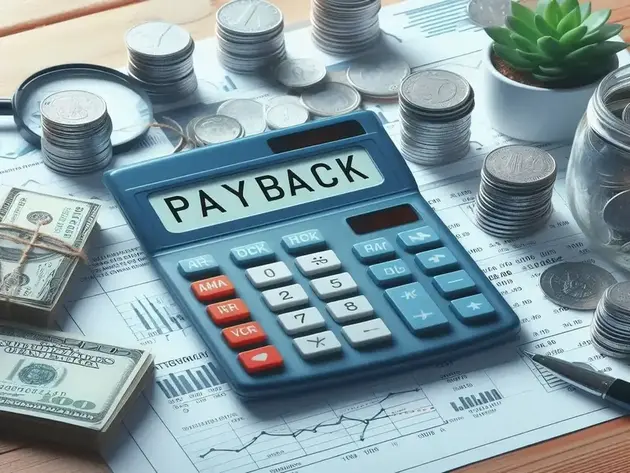 Ilustração de uma calculadora.